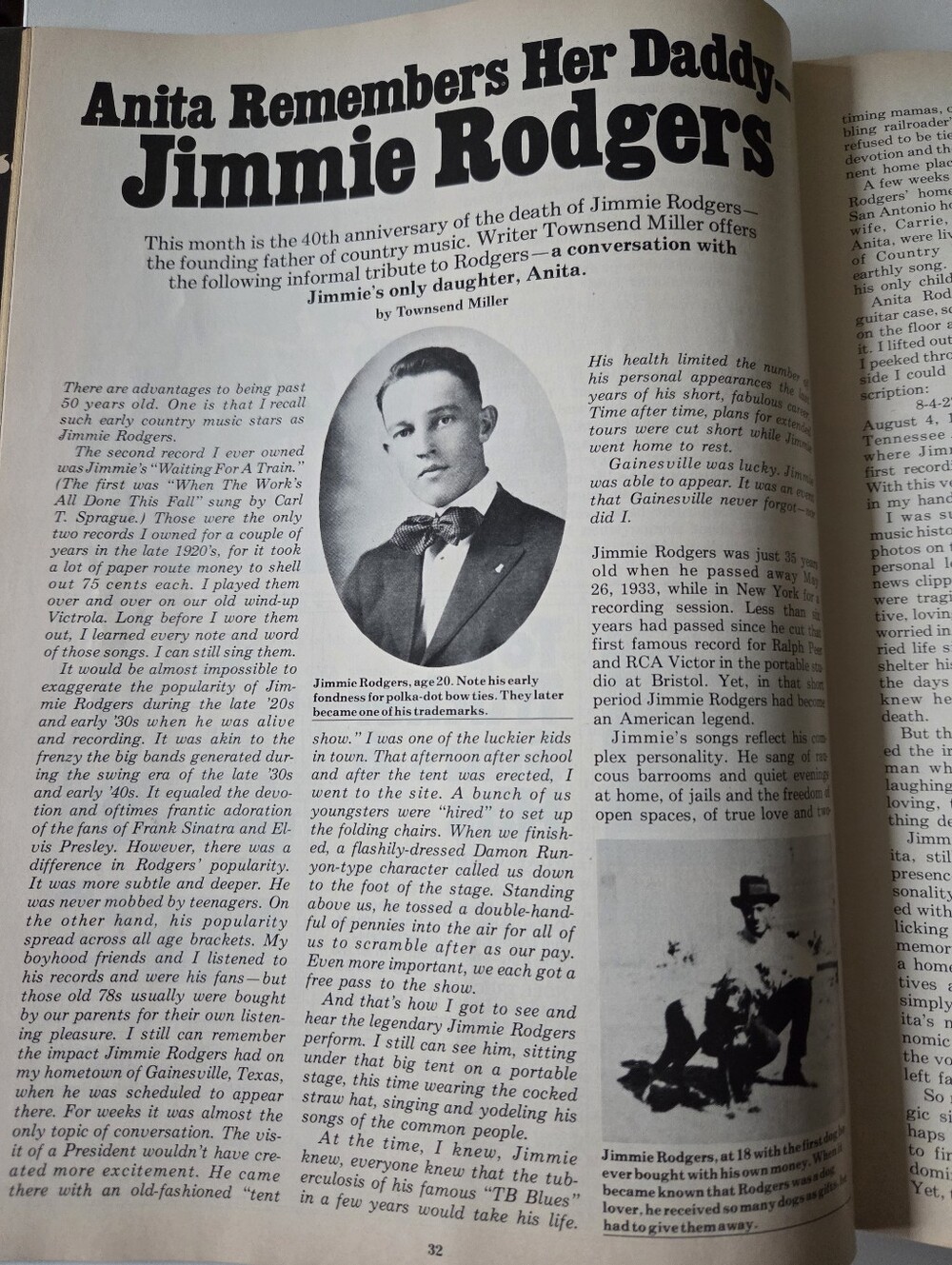 Vintage 1970s Country Music Magazine May 1973 Johnny Cash Cover - Picture 8 of 9